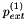 $ p_{ext}^{(1)} $