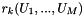 $r_k(U_1,...,U_M)$