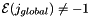 ${\cal E}(j_{global}) \ne -1$