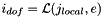 $ i_{dof}= {\cal L}(j_{local},e)$