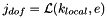 $ j_{dof}= {\cal L}(k_{local},e)$