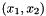 $ (x_1,x_2) $