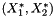 $(X^{*}_{1},X^{*}_{2})$