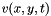 $ v(x,y,t) $