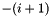 $ -(i+1) $
