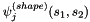 $\psi^{(shape)}_j(s_1,s_2)$
