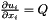 $ { \frac{\partial u_i}{\partial x_i} = Q } $