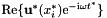 $ {\rm Re}\{\mathbf{u}^*(x_{i}^*){\rm e}^{-{\rm i}\omega t^*}\} $
