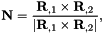 \[ {\bf N} = \frac{{\bf R}_{,1} \times {\bf R}_{,2} } {|{\bf R}_{,1} \times {\bf R}_{,2}|}, \]